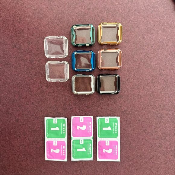 [8 Packs] Case for Apple Watch Series 3/2/1 38mm with Tempered Glass Screen - Picture 4 of 7